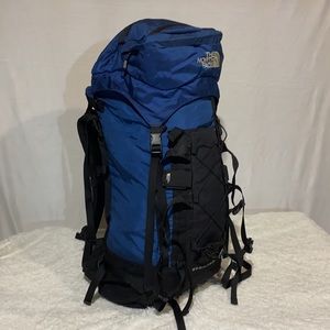Vintage Northface Springbok Camping Backpack Men's L Blue